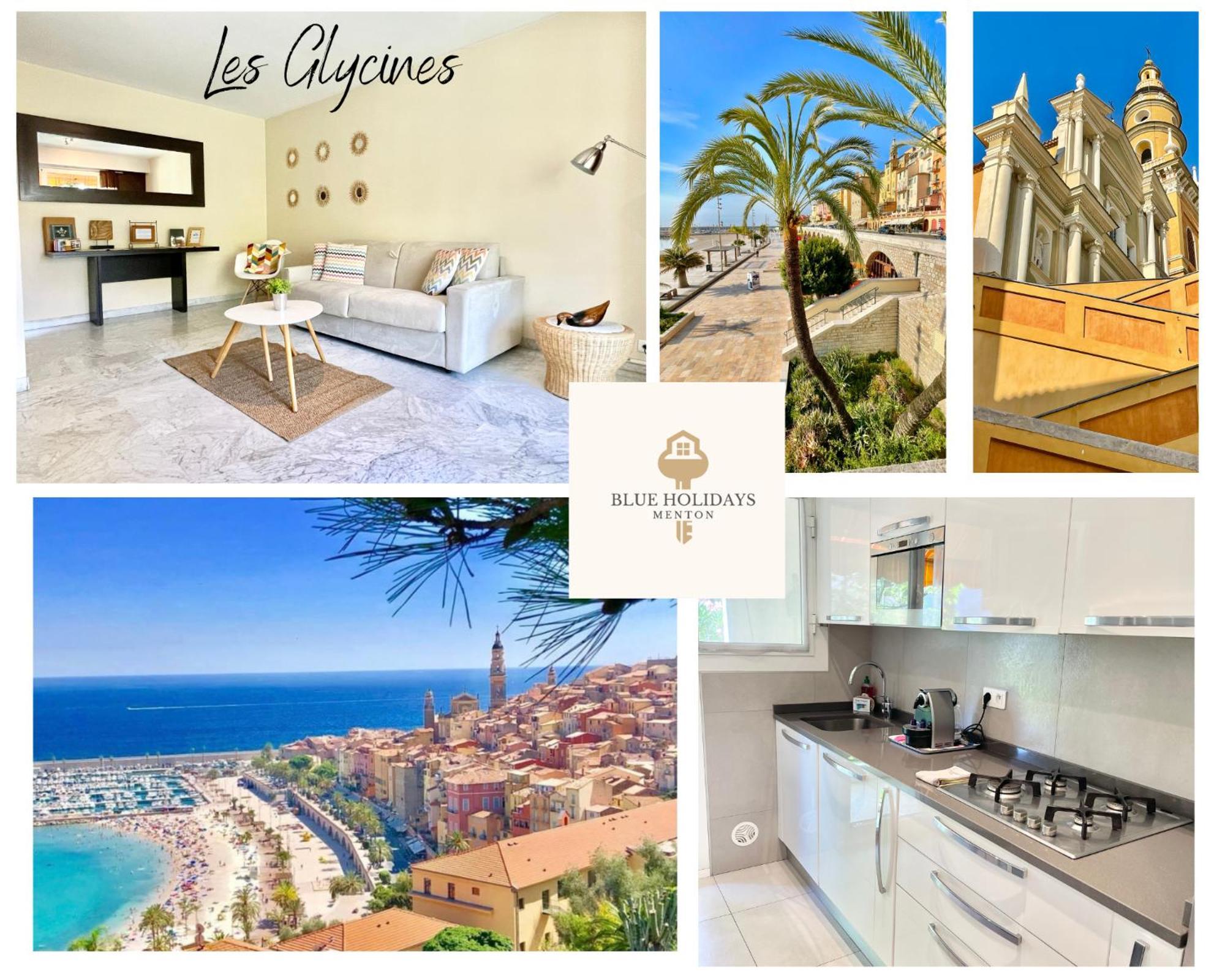 Les Glycines Apartman Menton Kültér fotó